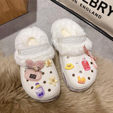 Women's Indoor Warm Thick-soled Velvet Cave Shoes